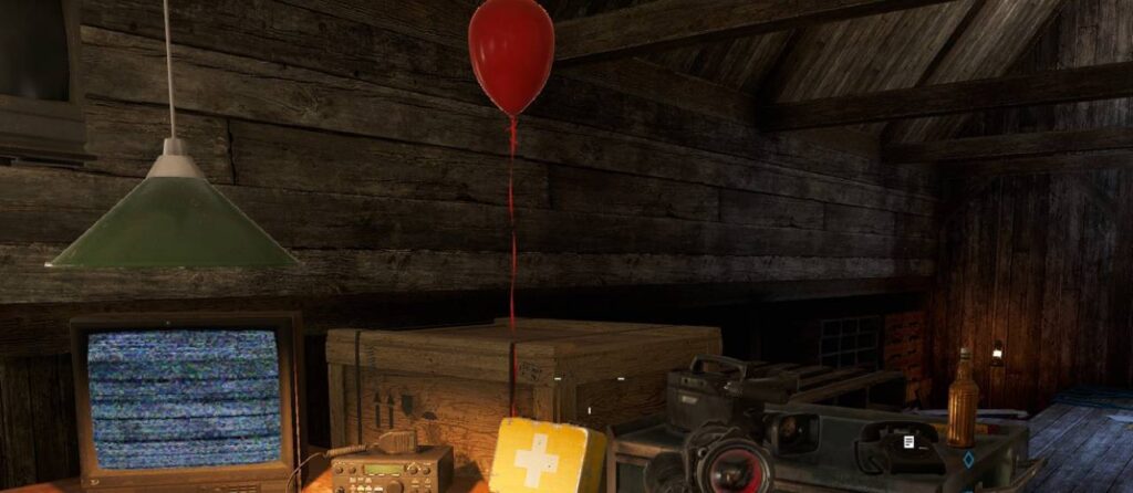 Uncover the chilling red balloons tied to a storm drain, a nod to Stephen King's "It." Find detailed guides and premium gaming services at Gamer-Choice.com.