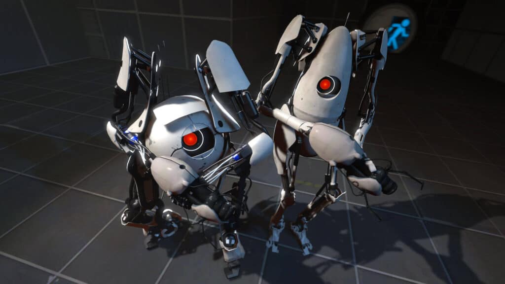 In Portal 2's co-op mode, control robots Atlas and P-Body through intricate puzzles requiring teamwork. Explore more about co-op games at Gamer Choice.