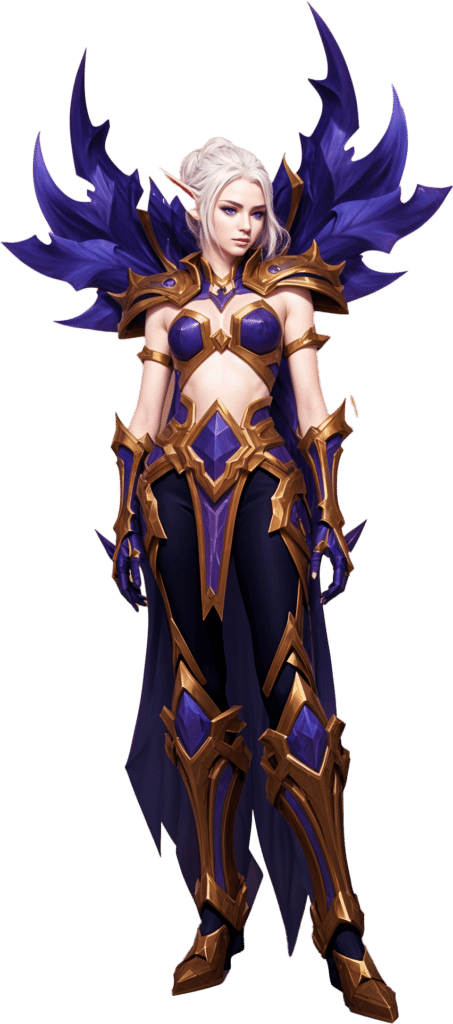 Void Elf in Heritage Amor, Artwork by Elsa