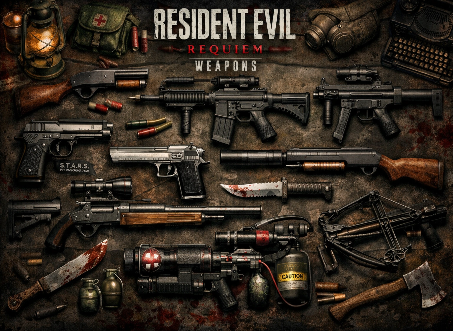 resident evil requiem weapons