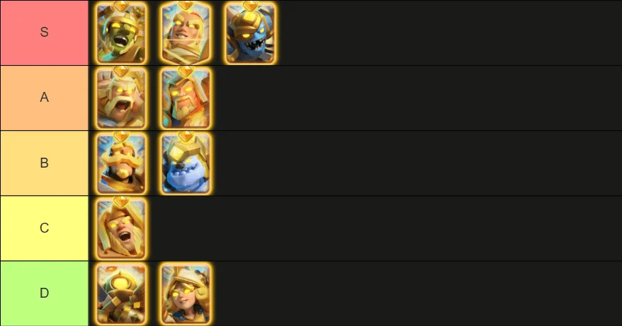 heroes in clash royale