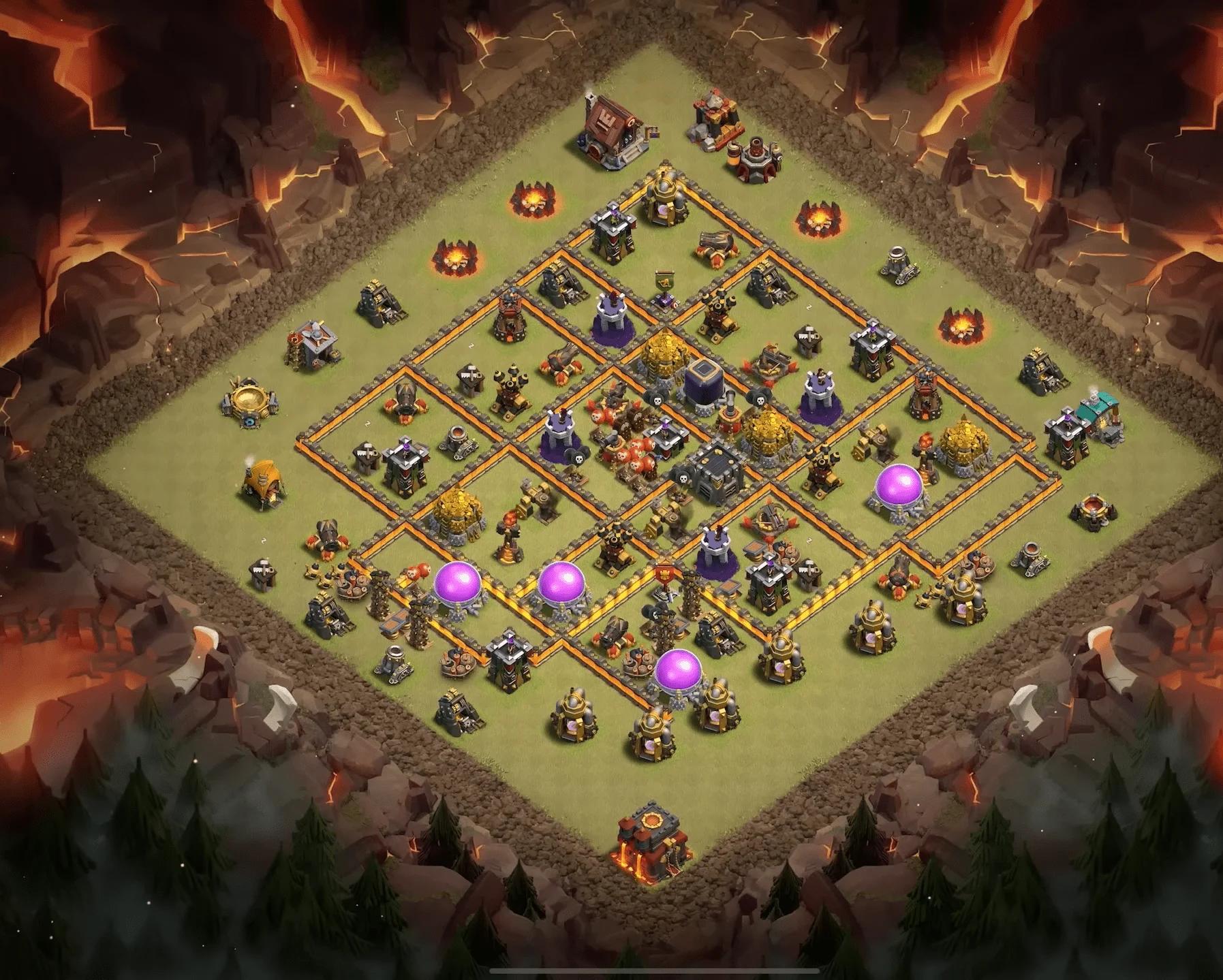 clash of clans strong base