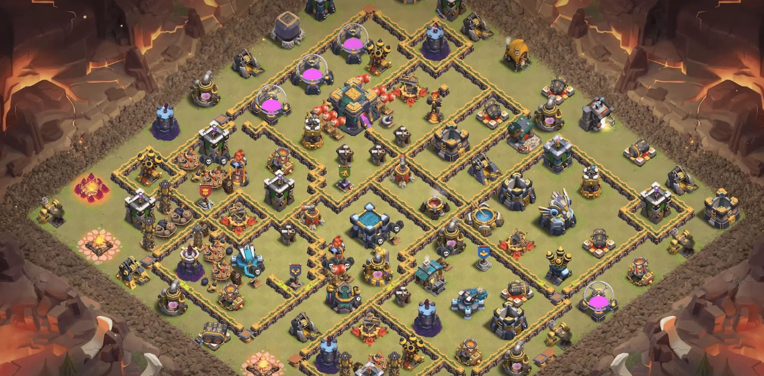 clash of clans building layout
