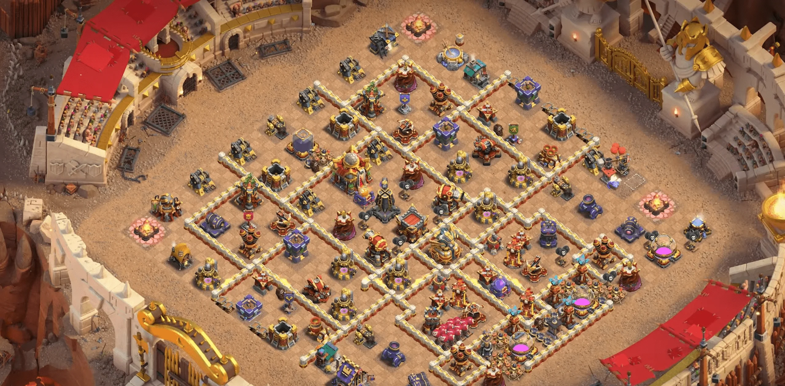 clash of clans building layout