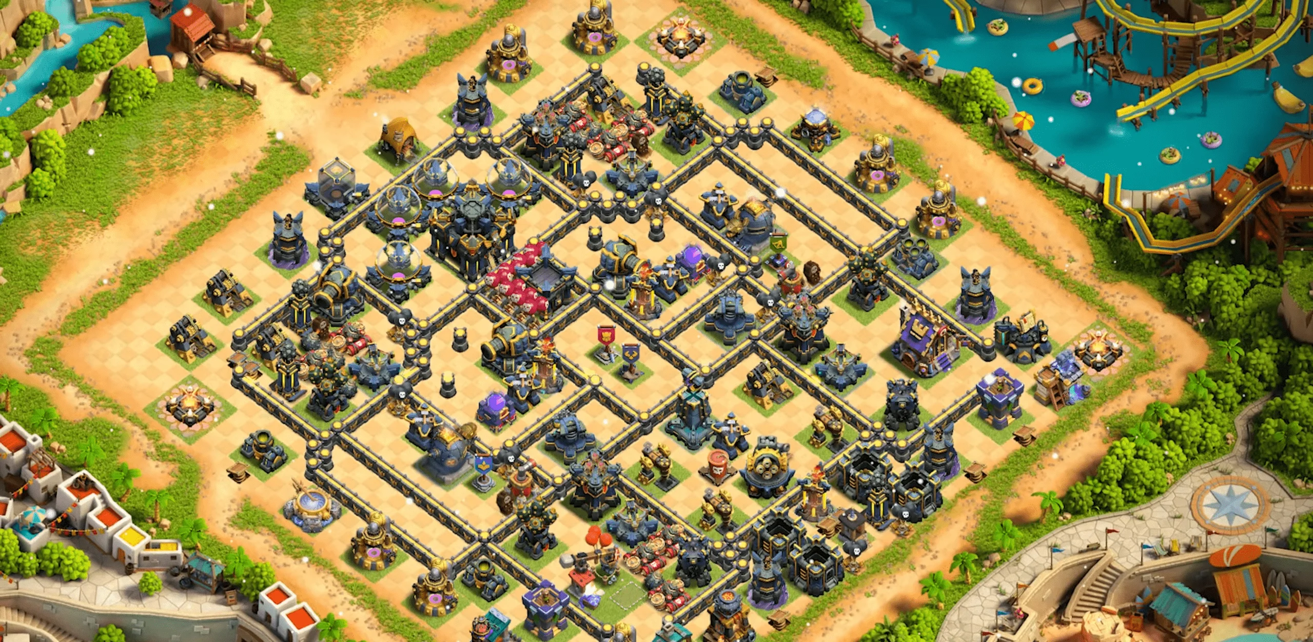 clash of clans building layout