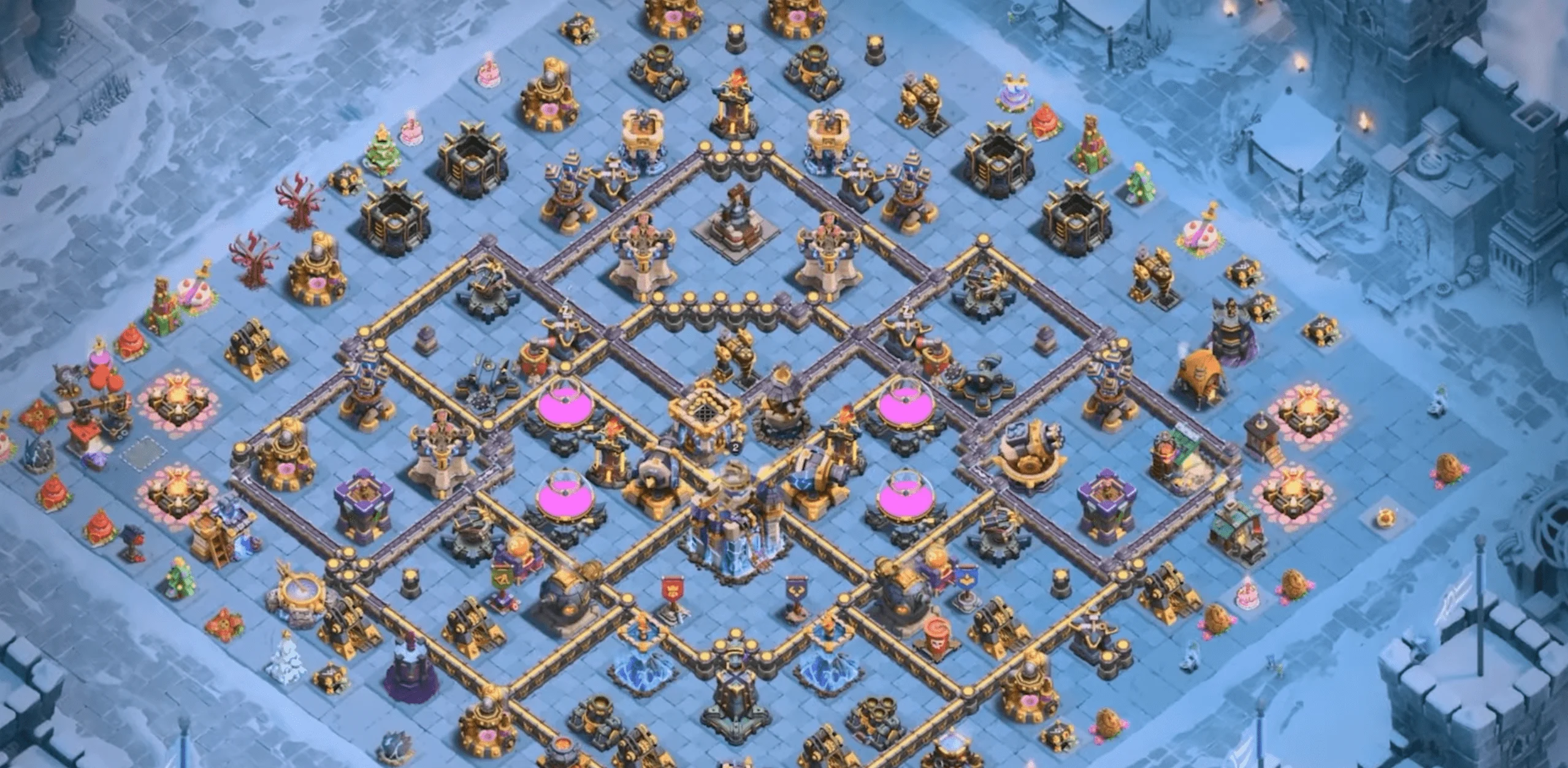 clash of clans building layout