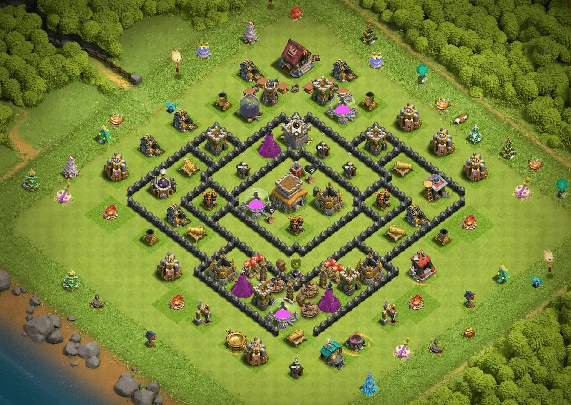 clash of clans strong base