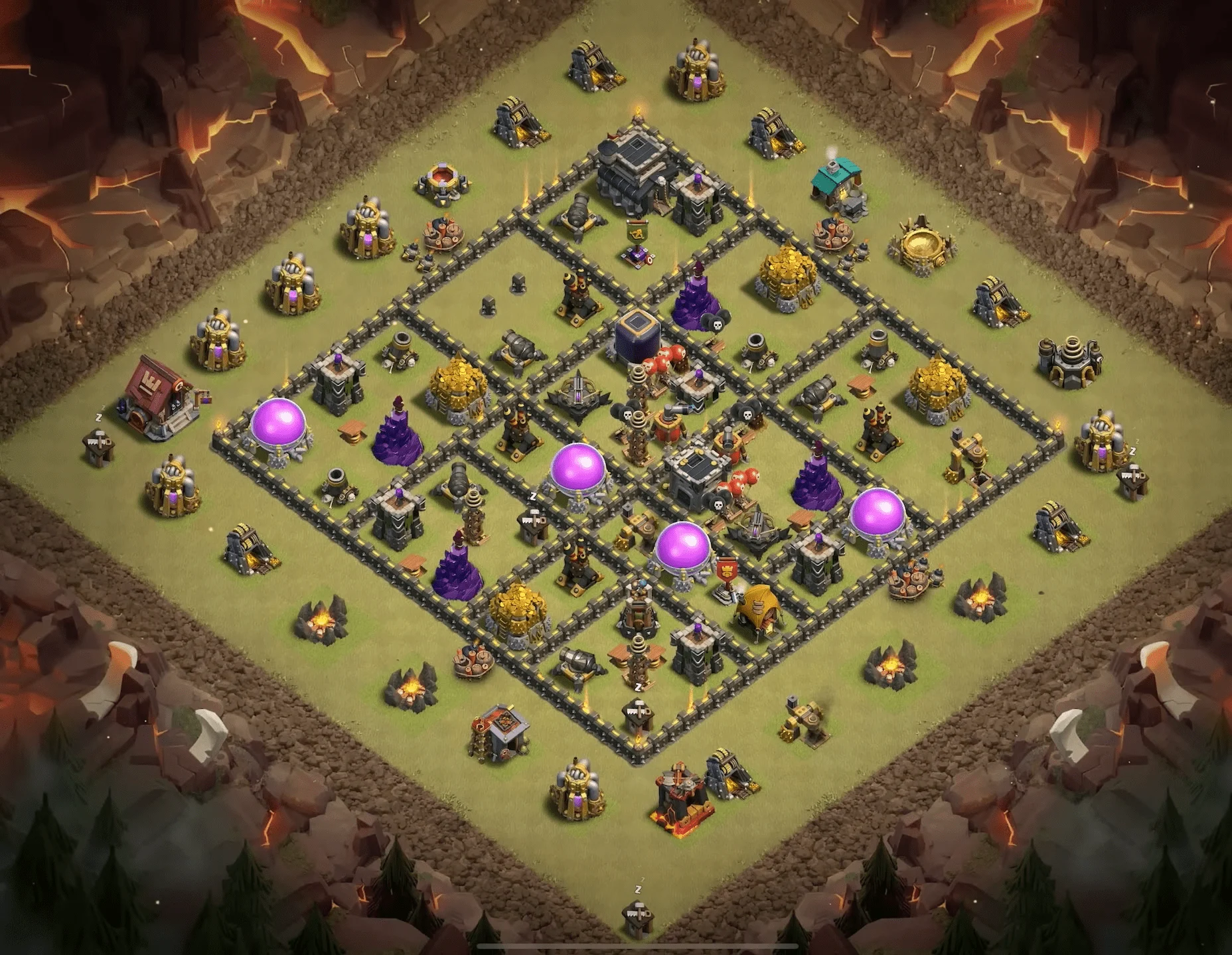 clash of clans strong base