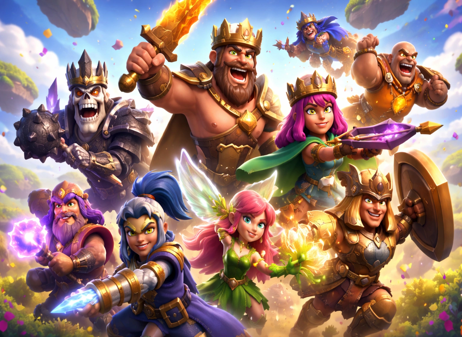 heroes in clash royale