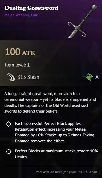 windrose weapon tier list