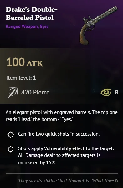 windrose weapon tier list