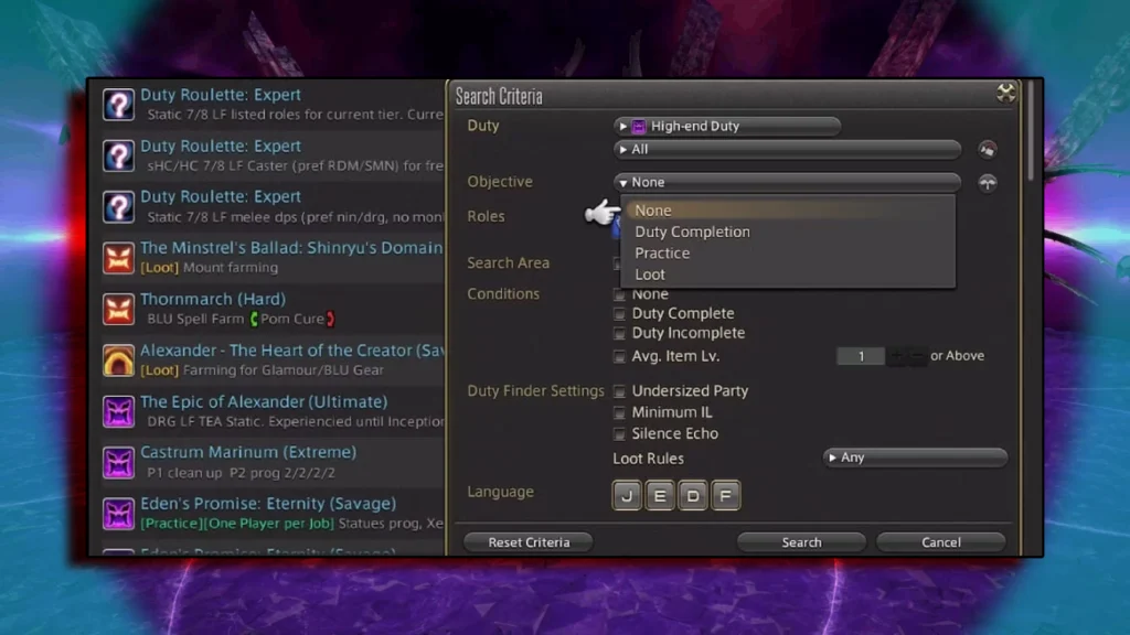 ff14 pf